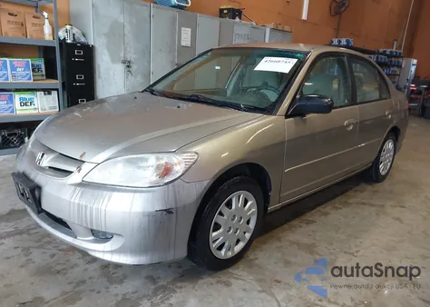 2005 Honda Civic Lx из США, поврежденный, VIN 1HGES16585L030489